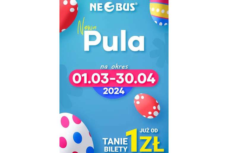 Neobus- bilety na przejazd autokarem za 2 zł (3 zł tam+powrót). Warszawa, Kielce, Kraków, Rzeszów, Wrocław i inne. Marzec-Kwiecień 2024r.
