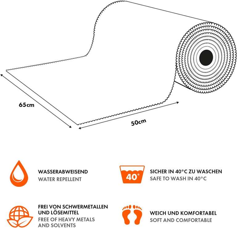 Mata łazienkowa podłogowa chodnik antypoślizgowy spienione PCW 65x50cm