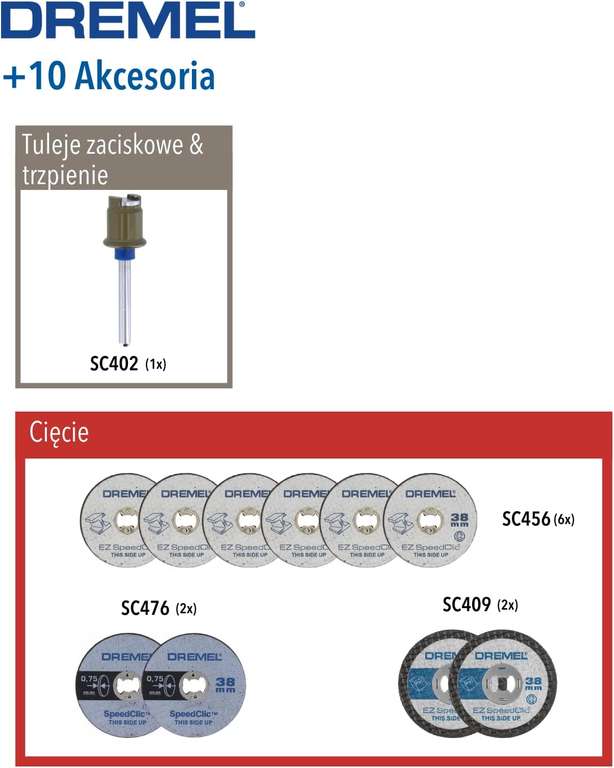 Dremel EZ SpeedClic SC690 zestaw akcesoriów do cięcia