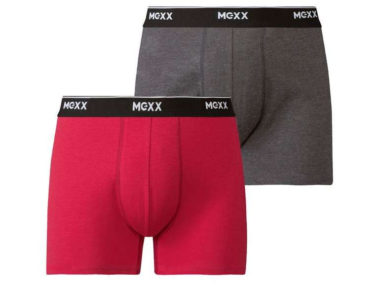 Męskie bokserki Mexx 2-Pary M-XL ciemnoszary/czerwony