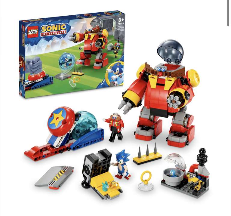 LEGO 76993 Sonic the Hedgehog Sonic kontra dr. Eggman i robot Death Egg