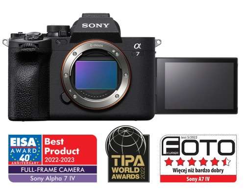 Aparat Sony A7 IV Body za 10794zł (z cashbackiem cena 9294zł!) - CMOS 33MP, nagrywanie 4K, pełna klatka @ Fotoforma