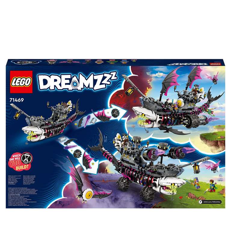 LEGO DREAMZzz 71469 Statek koszmarnego rekina | 71460 Kosmiczny autobus pana Oza | 71461 Fantastyczny domek na drzewie