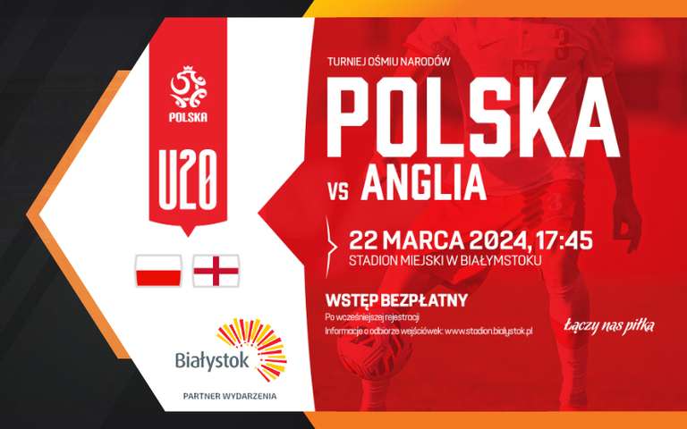 Mecz Polska – Anglia U-20 - Darmowy bilet
