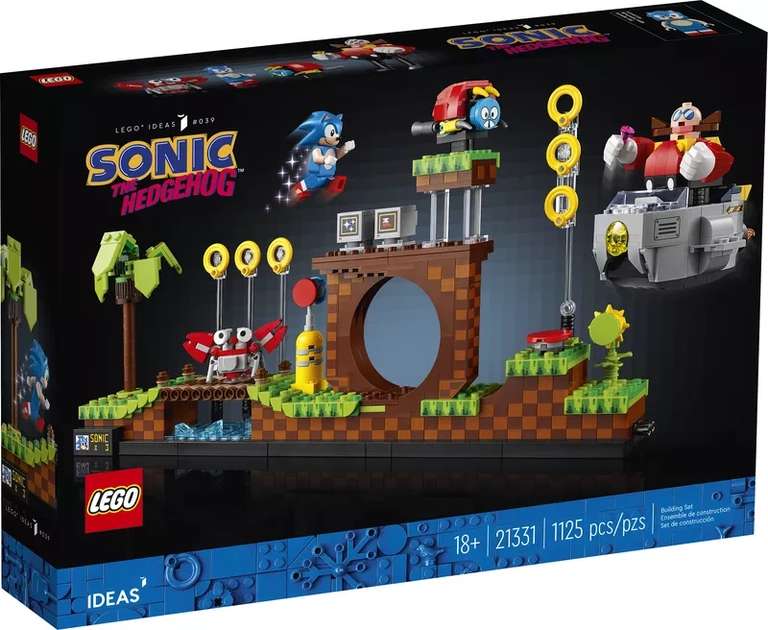 LEGO Ideas 21331 (1125 elementów) Sonic the Hedgehog Strefa Zielonego Wzgórza @Smyk