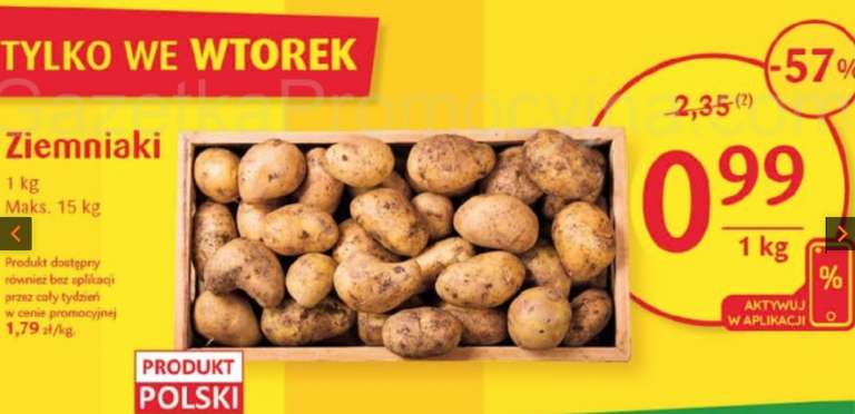 Ziemniaki 1kg w aplikacji @Delikatesy Centrum