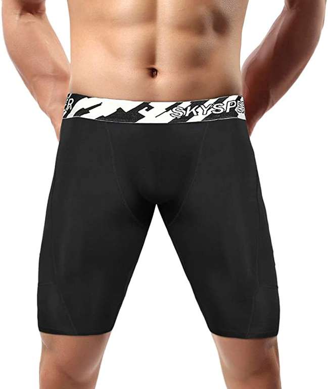 Męskie szorty kompresyjne treningowe legginsy do biegania na siłownię do uprawiania sportu rozmiar M czarne