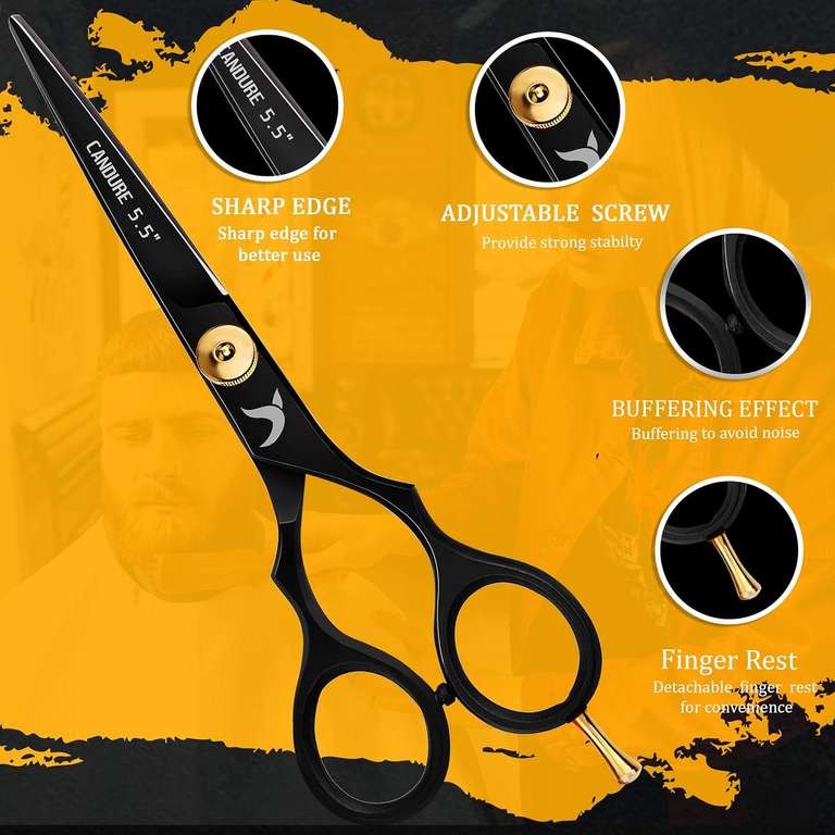 Candure Profesjonalne nożyczki fryzjerskie 6 cali