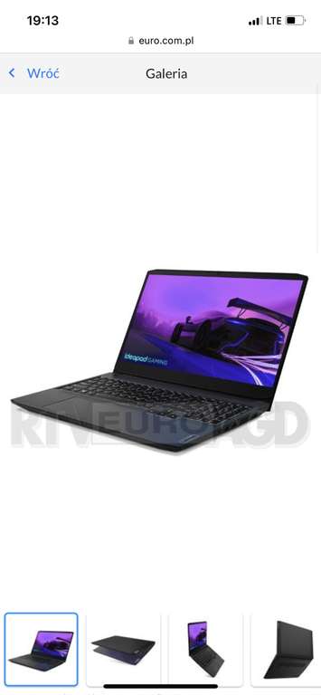 Laptop Lenovo IdeaPad Gaming 3 15IHU6 15,6" Intel Core i5-11300H - 8GB RAM - 512GB Dysk - RTX3050 Grafika