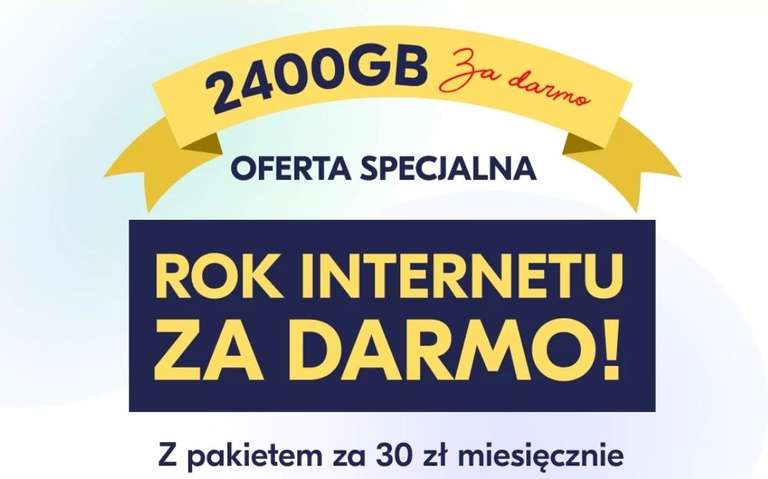 LycaMobile Rok internetu za darmo w pakiecie 30 zł. Co miesiąc 200GB internetu dodatkowo.
