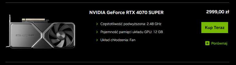 Karta graficzna Nvidia RTX 4070 Super FE - znów dostępna