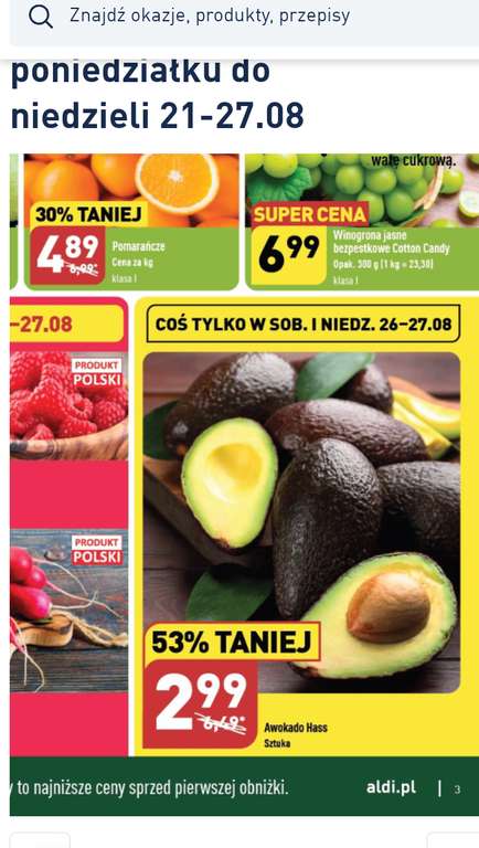 Avocado Hass w obniżonej cenie