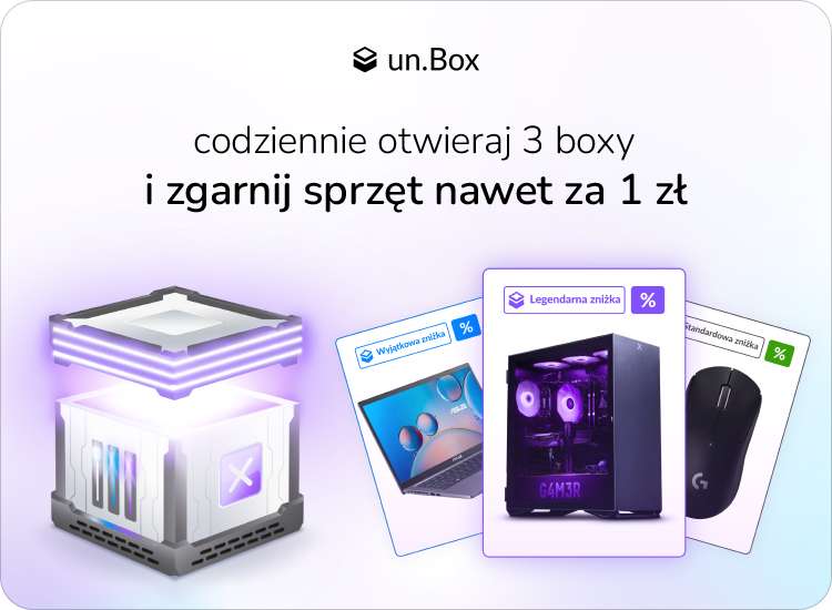 Promocja un.Box w x-kom: Kody rabatowe -30/200 zł, -40/400 zł oraz -100/2000 zł na wszystko