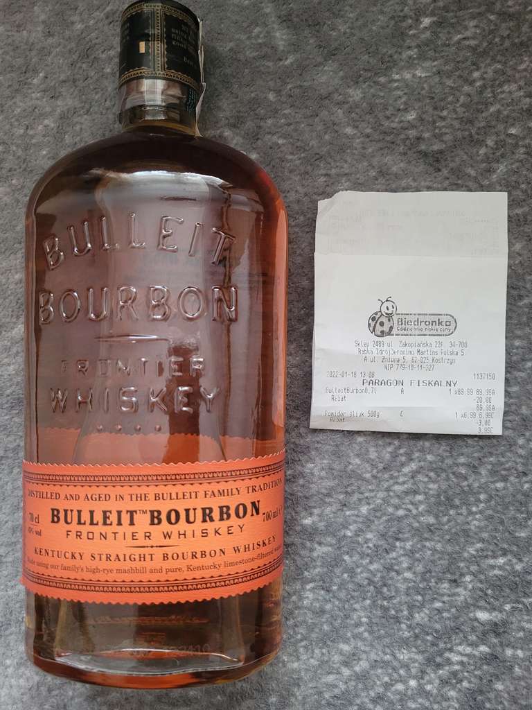 Whiskey Bulleit Bourbon 0,7 (45%)