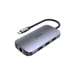 UNITEK HUB USB-C N9+, USB-C, HDMI, PD 100W, SD 4k60
