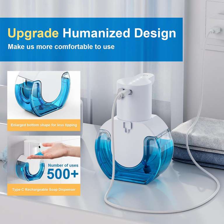 Automatyczny Dozownik mydła ,bezdotykowy, USB, 420 ml