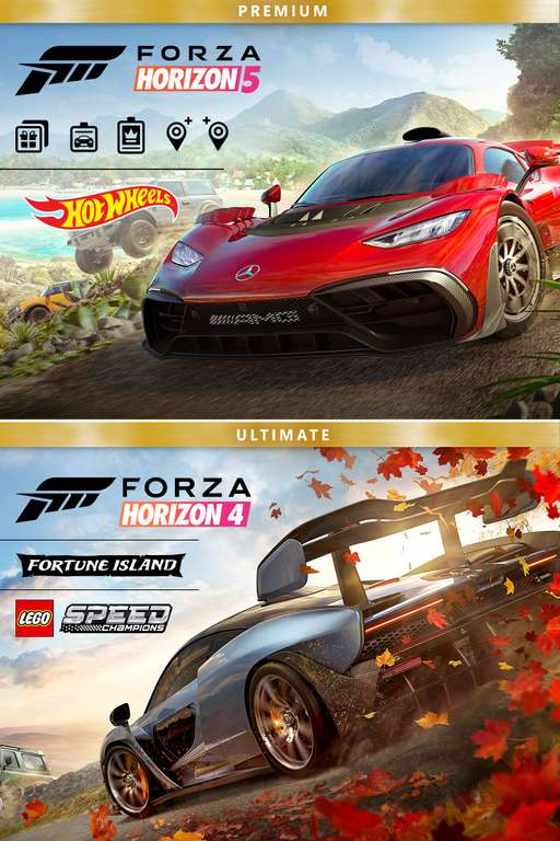 Zestaw Forza Horizon 4 Ultimate Edition & Forza Horizon 5 Ultimate Edition na Xbox / PC - błąd cenowy (7,59 SEK)