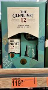 Whisky GLENLIVET 12 YO 40% 0,7L + 2 SZKLANKI - Biedronka