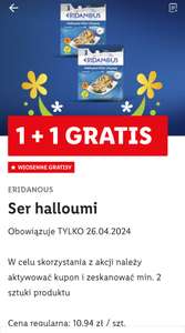 Ser Halloumi 225g (cena regularna 10,94 zł/szt.) 1+1 gratis @Lidl