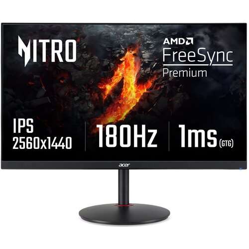 Monitor ACER Nitro XV271U 27" 2560x1440px IPS 180Hz 0.5 ms + 100 zł Paysafecard