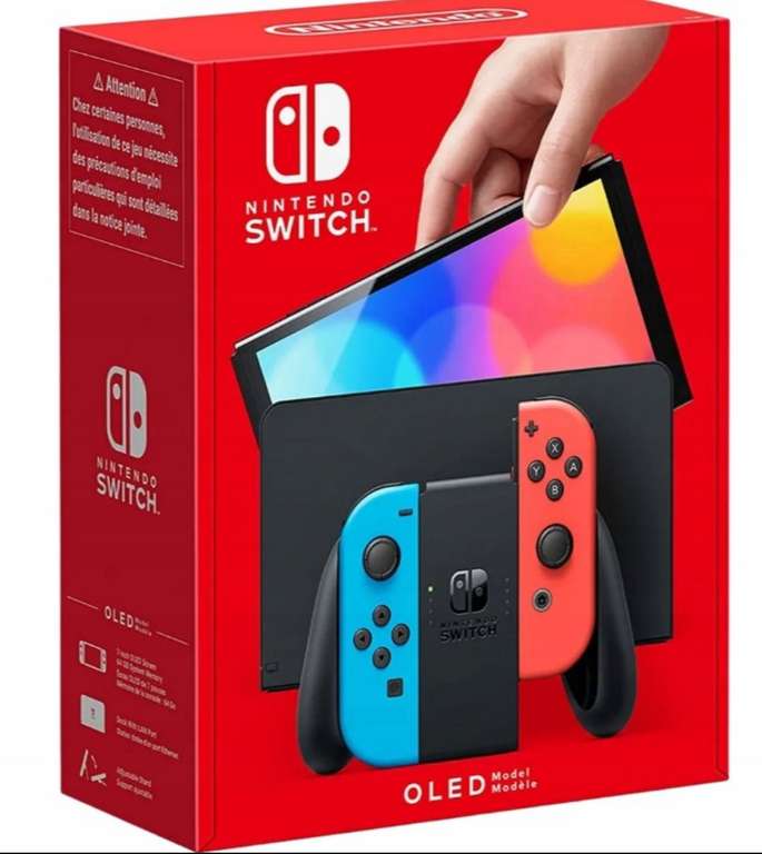 Konsola Nintendo Switch Oled Neon red & blue