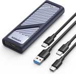 [Tylko z Prime] Obudowa na dysk UGREEN SSD NVMe M.2, USB 3.2, 10 Gb/s (2 przewody w zestawie - obudowa radiator) @ Amazon