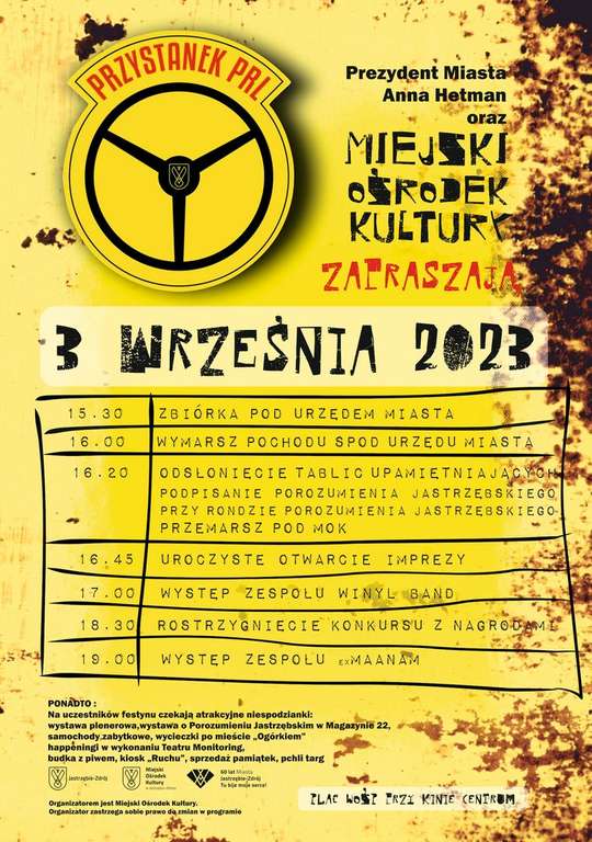 Przystanek PRL w Jastrzębiu Zdroju - impreza z przymrużeniem oka >>> darmowa wycieczka po mieście "ogórkiem" i inne atrakcje