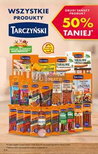 Produkty Tarczyński - drugi tańszy produkt 50 % taniej - biedronka