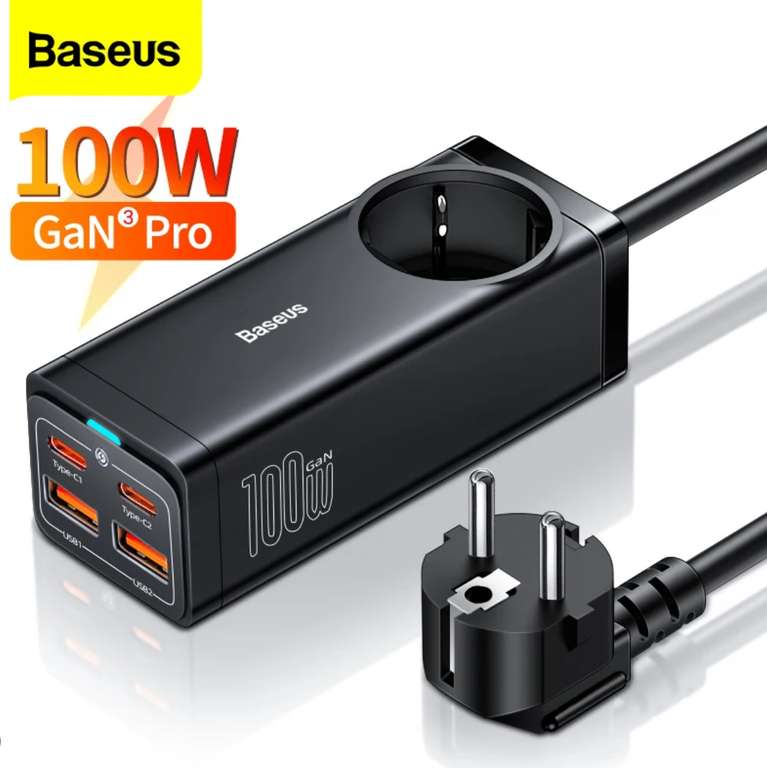 Ładowarka Baseus GaN3 Pro 100W Desktop Powerstrip