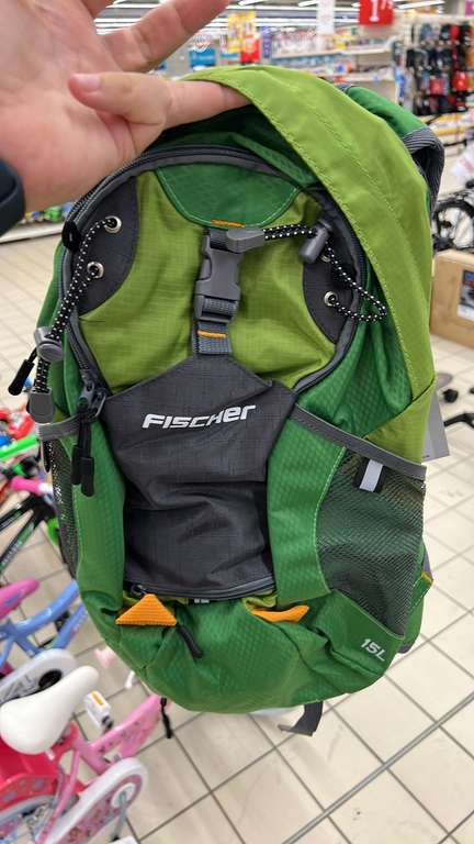 Plecak rowerowy Fischer zielony/niebieski