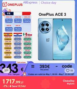 Smartfon OnePlus Ace 3 12/256GB (12R) z wgranym OxygenOS $367.18