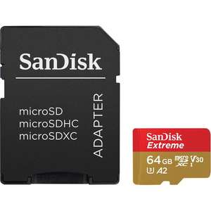 Karta pamięci SANDISK Extreme microSDXC 64 GB za 53.86 /128 GB za 92.93