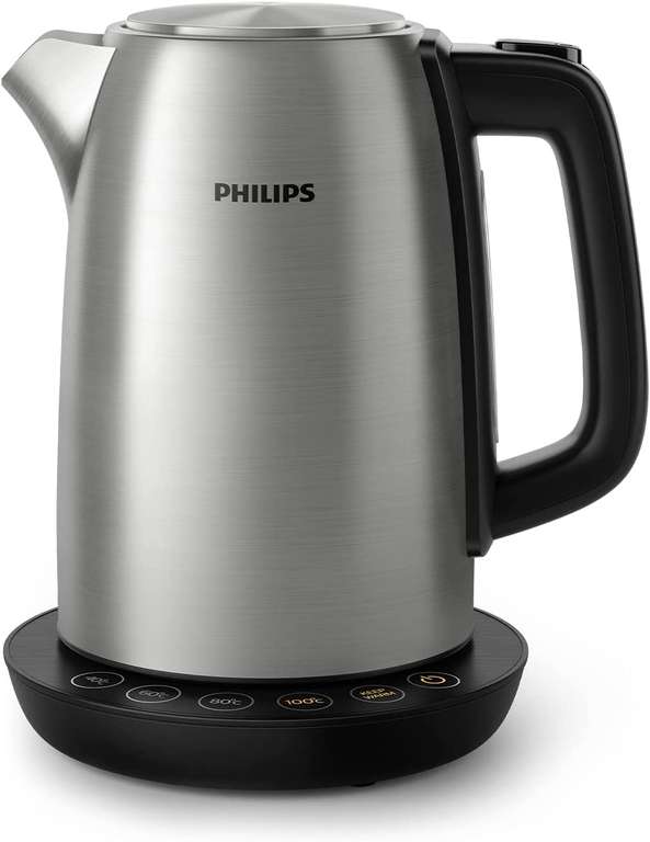 Philips HD9359/90 Czajnik elektryczny - 1,7 l, Regulacja temperatury, Funkcja utrzymywania ciepła, stal szlachetna |