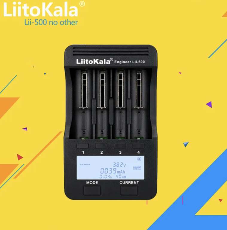 Ładowarka do akumulatorków LiitoKala Lii-500 $15.44