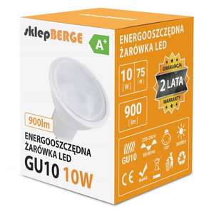 Żarówka LED GU10 10W 850lm barwa neutralna 4000K (2,74 zł przy zakupie 5) @ Allegro