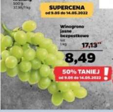 NETTO: Winogrona jasne bezpestkowe 1 kg