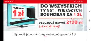 Neonet soundbar za 1zl do wszystkich telewizorów 55'' i większych