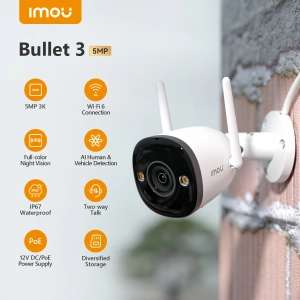Kamera do monitoringu IMOU Bullet 3 2K 3MP/5MP | Wysyłka z CN | $38.54 @ Aliexpress