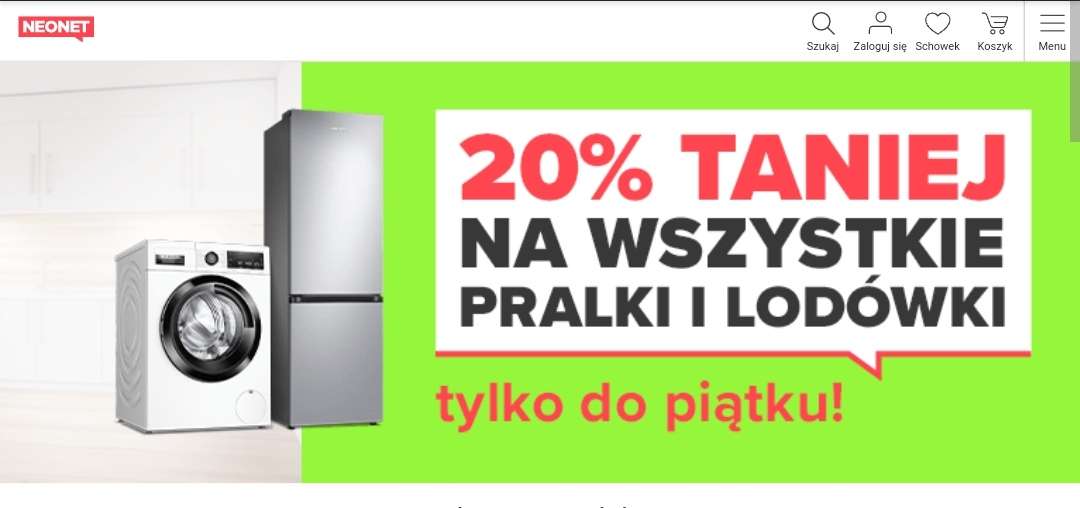 manual Pronoun The Hotel 20% na pralki i lodówki NEONET - Pepper.pl