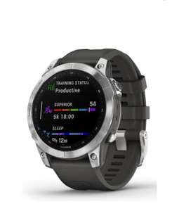 Smartwatch Garmin Fenix 7 - 47mm - GPS - srebrno-grafitowy (możliwe 2 516,55 zł)