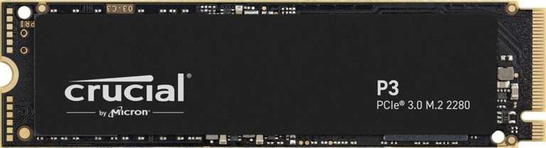 Dysk SSD Crucial P3 2 TB M.2 2280 PCI-E x4 Gen3 NVMe