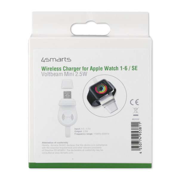 Mini ładowarka indukcyjna do Apple Watch 4SMARTS VoltBeam Mini (darmowy odbiór w sklepie) @ MediaExpert
