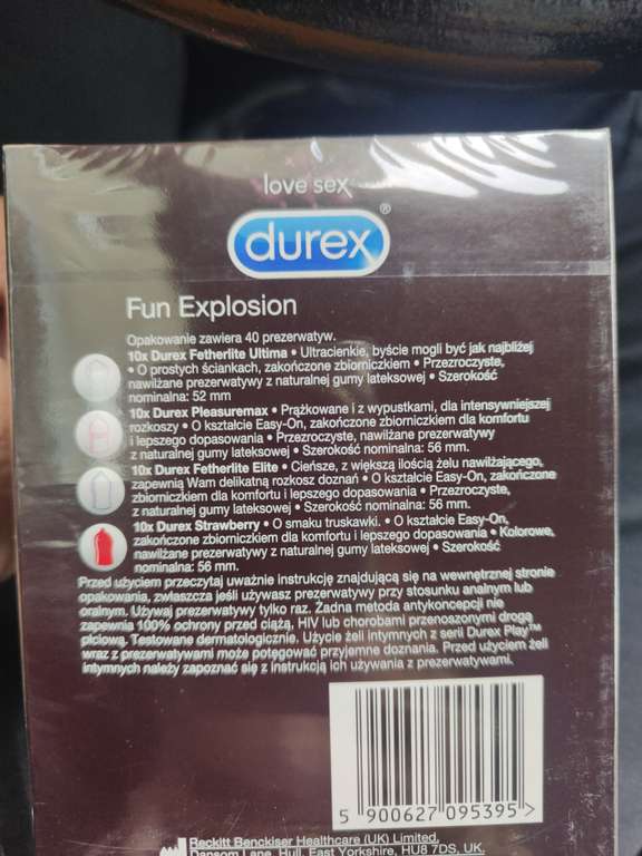 Durex prezerwatywy 40 sztuk rossmann