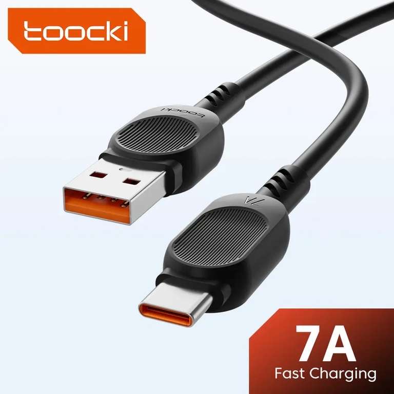 Toocki 7A kabel USB typu C, 100W,1m, 1,27$