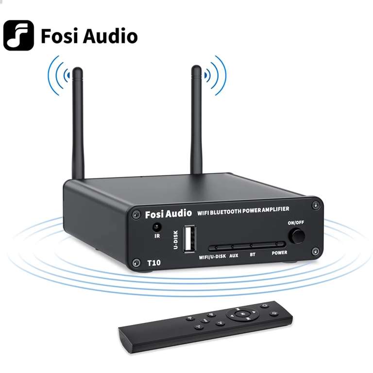 Wzmacniacz z WIFI Fosi Audio T10 100 W, odtwarzacz sieciowy ($97.01)