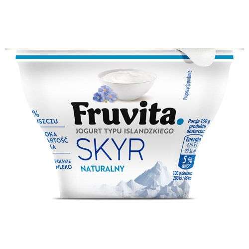 Jogurt Skyr Fruvita naturalny/owocowy/pitny *drugi taniej* @Biedronka