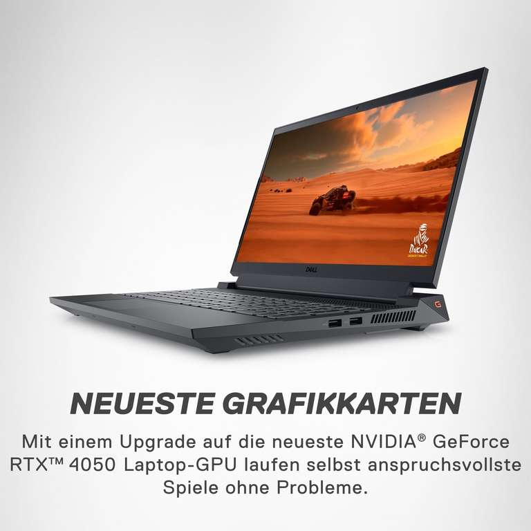 Laptop Dell G15 5530 | 15,6" FHD 165 Hz | Intel Core i5-13450HX |16 GB RAM | 512 GB SSD | NVIDIA GeForce RTX 4050 | Windows 11 | QWERTZ