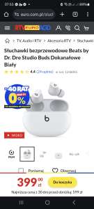 Słuchawki bezprzewodowe Beats by Dr. Dre Studio Buds Dokanałowe Biały