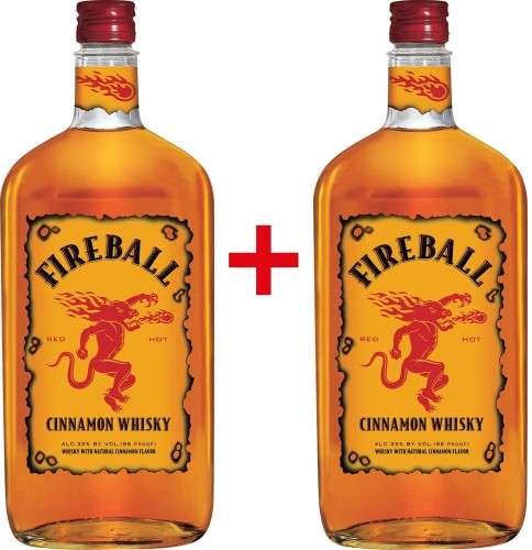 2x Fireball Cinnamon Whisky Liqueur 33% 0,7 L