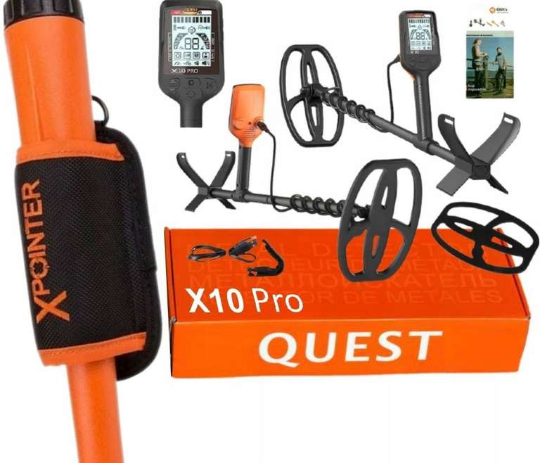 Wykrywacz metali QUEST X10 Pro +pinpointer Xpointer Land gratis !